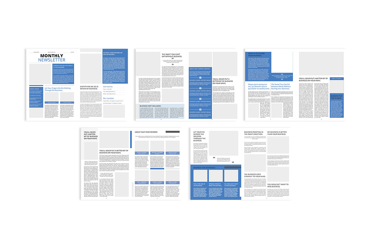 Newsletter, a Stationery Template by Amit Debnath (Photo 7 of 7)