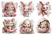 Whimsical Easter Bunny Clipart, an Illustration by Daily.Designs (Thumbnail 7 of 8)