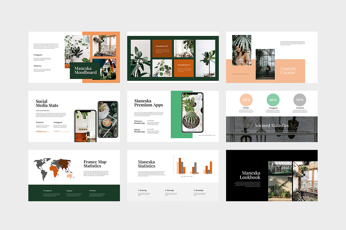 Maneska - Botanical Google Slides, a Presentation Template by eunavia (Photo 4 of 7)