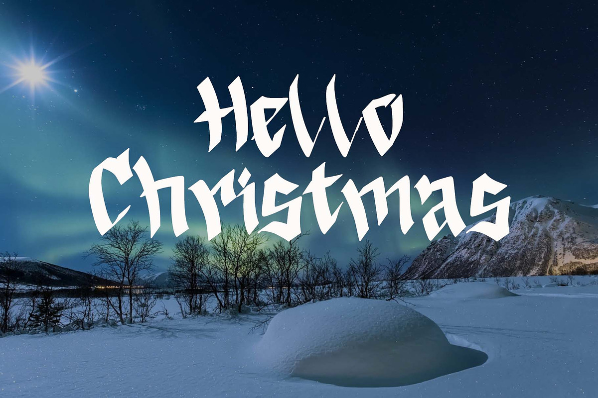 Winter Graffiti, a Blackletter Font by Yoga Letter (Photo 3 of 5)