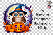 Halloween Owl Sublimation PNG Bundle, a Graphic by Clipart Bloom (Thumbnail 11 of 11)