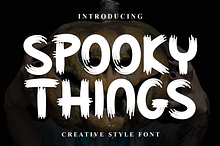 Spooky Things | Script Font
