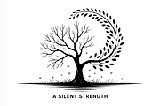 Whimsical Tree Silhouette Spiral, an Object Graphic by jahid234 (Thumbnail 9 of 11)
