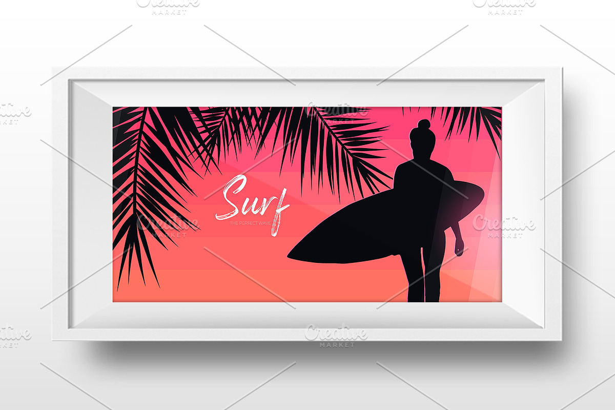 Surf banners, a Decorative Illustration by Leo Edition (Photo 2 of 3)