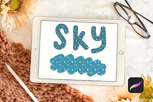 Sky Texture Brush For Procreate