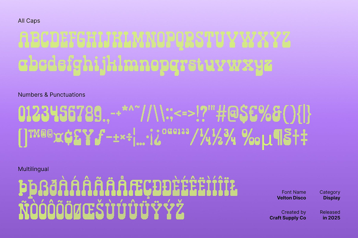 Velton Disco, a Serif Font by Craft Supply Co. (Photo 8 of 8)