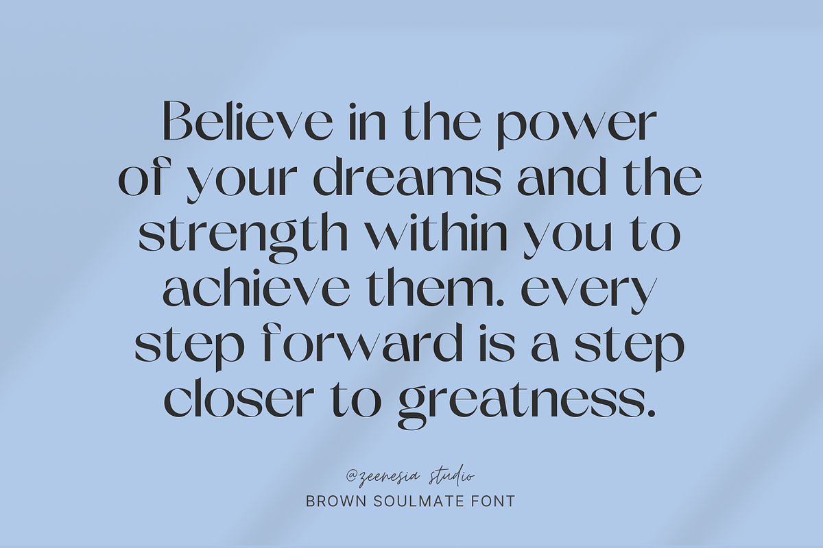 Brown Soulmate – A Charming Font Duo, a Sans Serif Font by zeenesia (Photo 7 of 26)