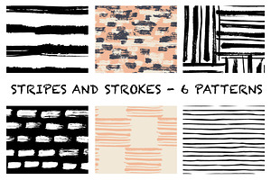 Stripes and strokes patterns