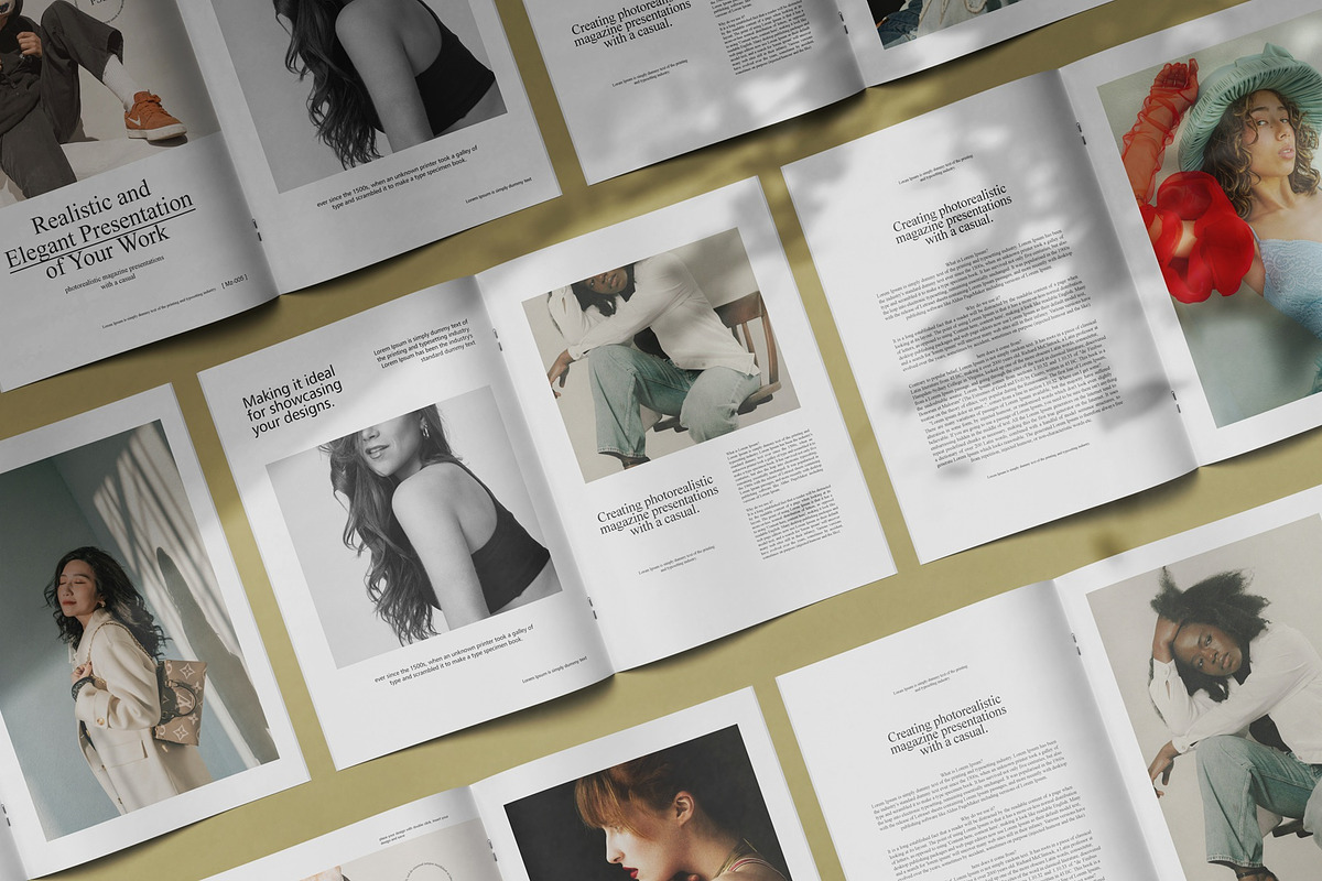 Magazine - A4 Brochure Mockups, a Books & Magazine Mockup by Tahtagraphic (Photo 6 of 12)