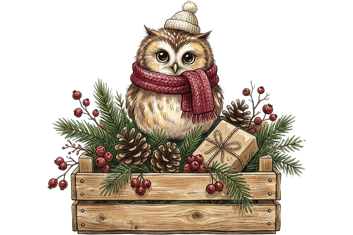 Cozy Winter Animals Clipart Bundle, an Animal Illustration by T-shirt Pond (Photo 7 of 25)