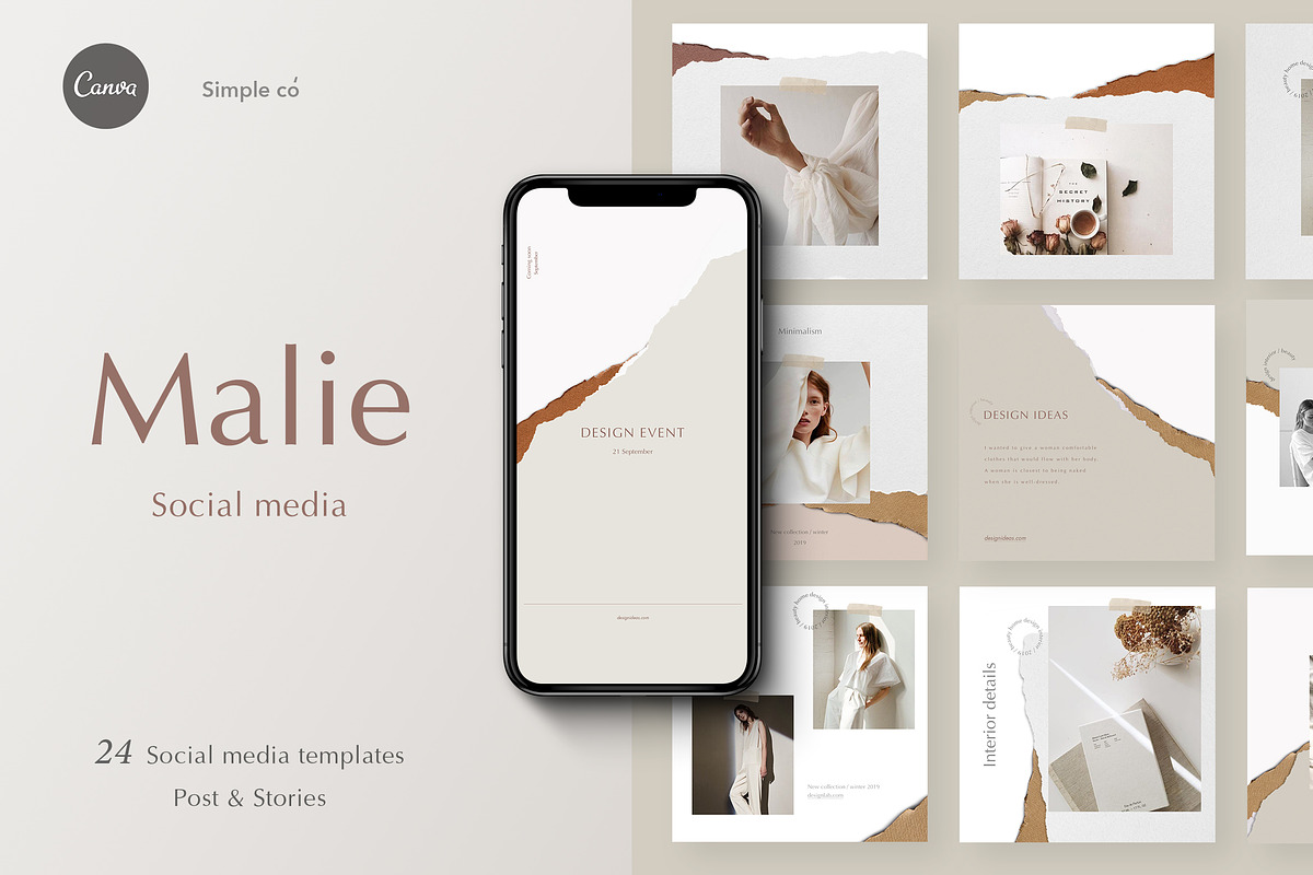 Malie - Social Media Pack, a Social Media Template by Simple có (Photo 1 of 8)