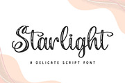 Starlight – Elegant Feminine Script, a Script Font by Fontlicious (Thumbnail 1 of 8)