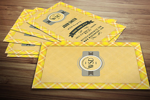 Retro Tartan Business Card