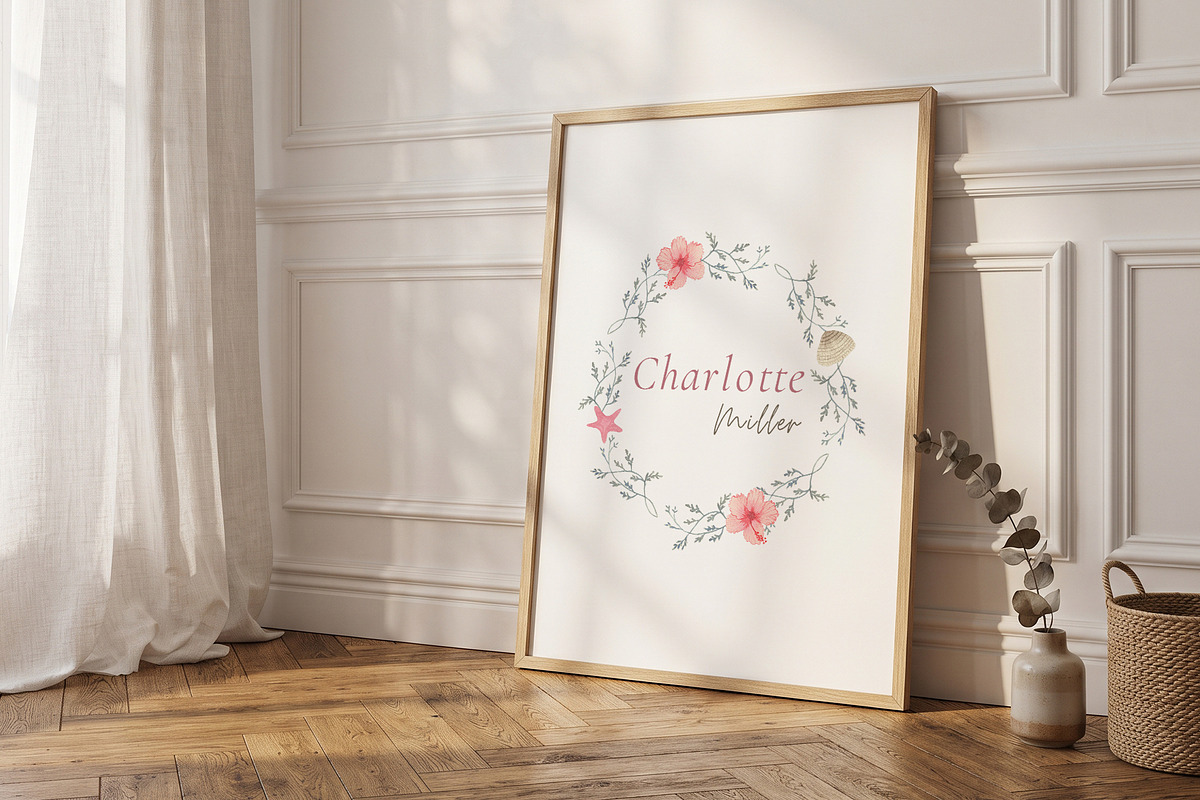 Custom Name Nursery Wall Art Set, a Decorative Illustration by Nadia Semyroz (Photo 7 of 7)