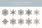 Winter Snowflake Vector Illustration, an Illustration by Emma Webb Studio (Thumbnail 2 of 5)