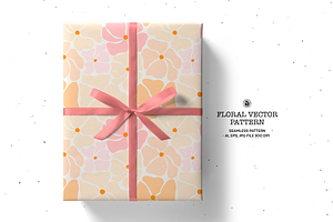 Pastel Vector Floral Pattern