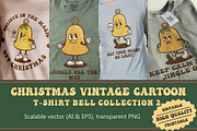 Christmas Bell Vintage Cartoon, an Illustration by vectstudio (Thumbnail 1 of 5)