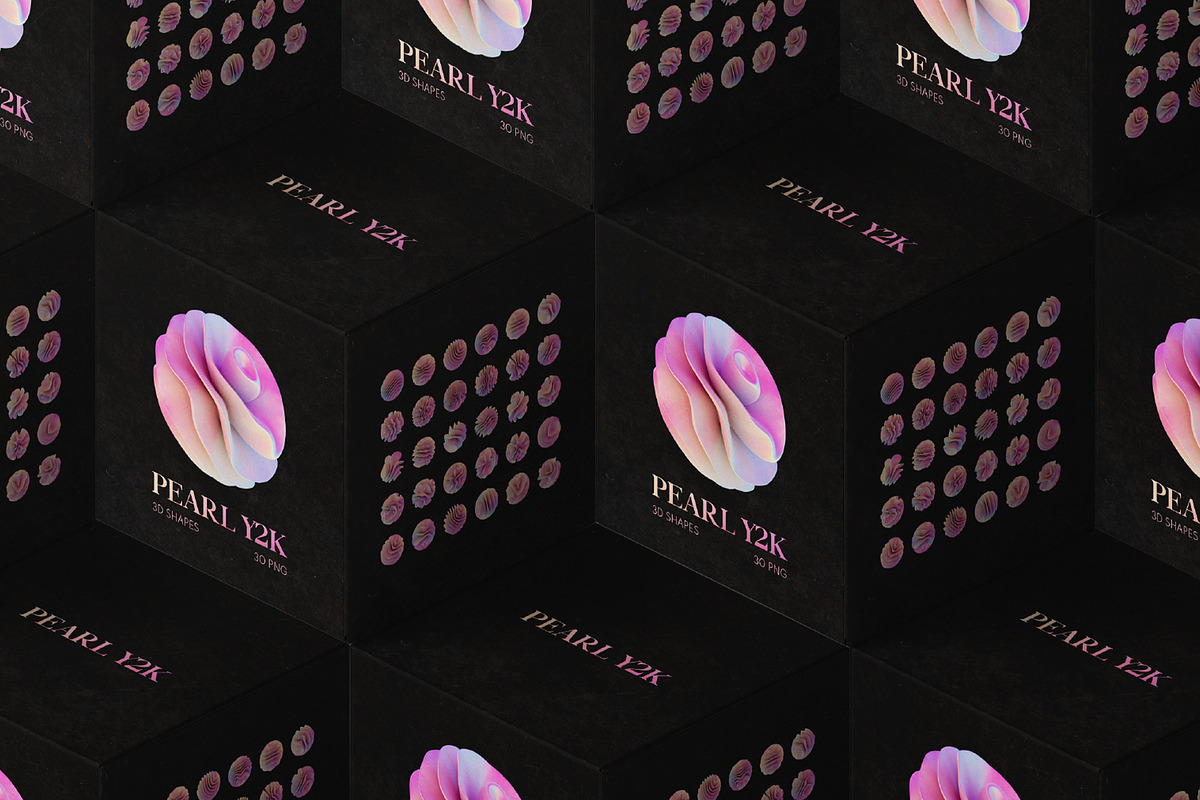 Pearl Y2K Abstract 3D PNG Shapes, an Object Graphic by stasylionet (Photo 7 of 10)