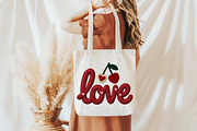 Faux Yarn LOVE Cherry Valentine PNG, an Illustration by designcity5 (Thumbnail 3 of 8)