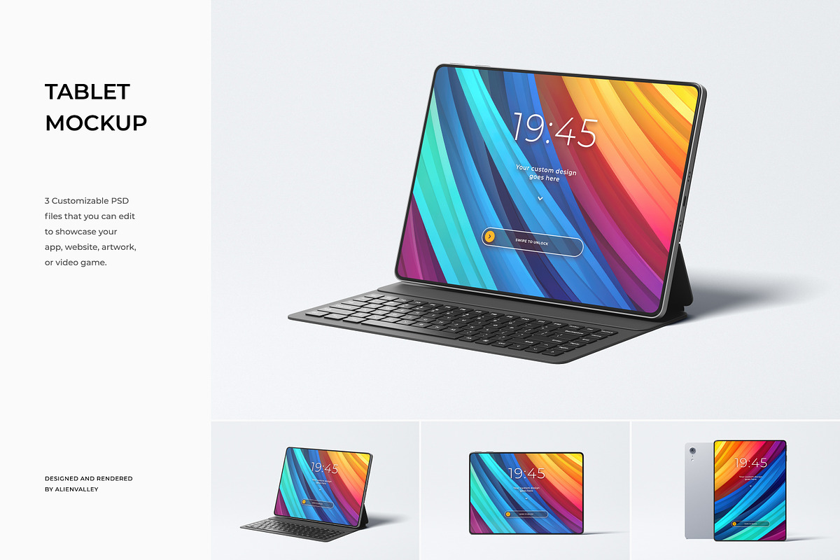 Tablet Mockup, an iPad Mockup by AlienValley (Photo 1 of 8)