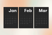 Minimalist monthly calendar for 2025, a Templates & Theme by MMS Design Studio (Thumbnail 4 of 4)