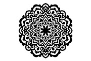 Mandala Floral Silhouette Bundle, an Object Graphic by hafijul (Thumbnail 2 of 4)