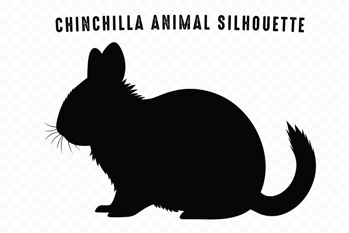 Chinchilla Silhouette PNG Clipart, an Animal Illustration by Gfx Expert Team (Photo 2 of 3)