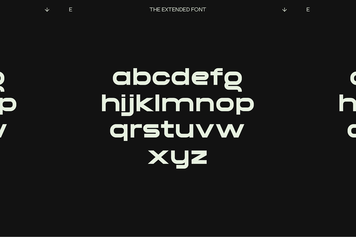 THE EXTENDED FONT, a Font by THE BOLD FONT. (Photo 4 of 9)