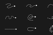 Dashed Arrows Lines Motion Graphics, a Graphic by FlashFXbox (Thumbnail 1 of 2)