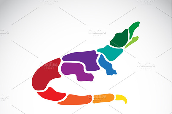 Vector Of Crocodile Design. Reptile.