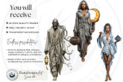 Dream Drifters Surreal Cliparts, a Person Illustration by ThatsDesignArt (Thumbnail 2 of 15)