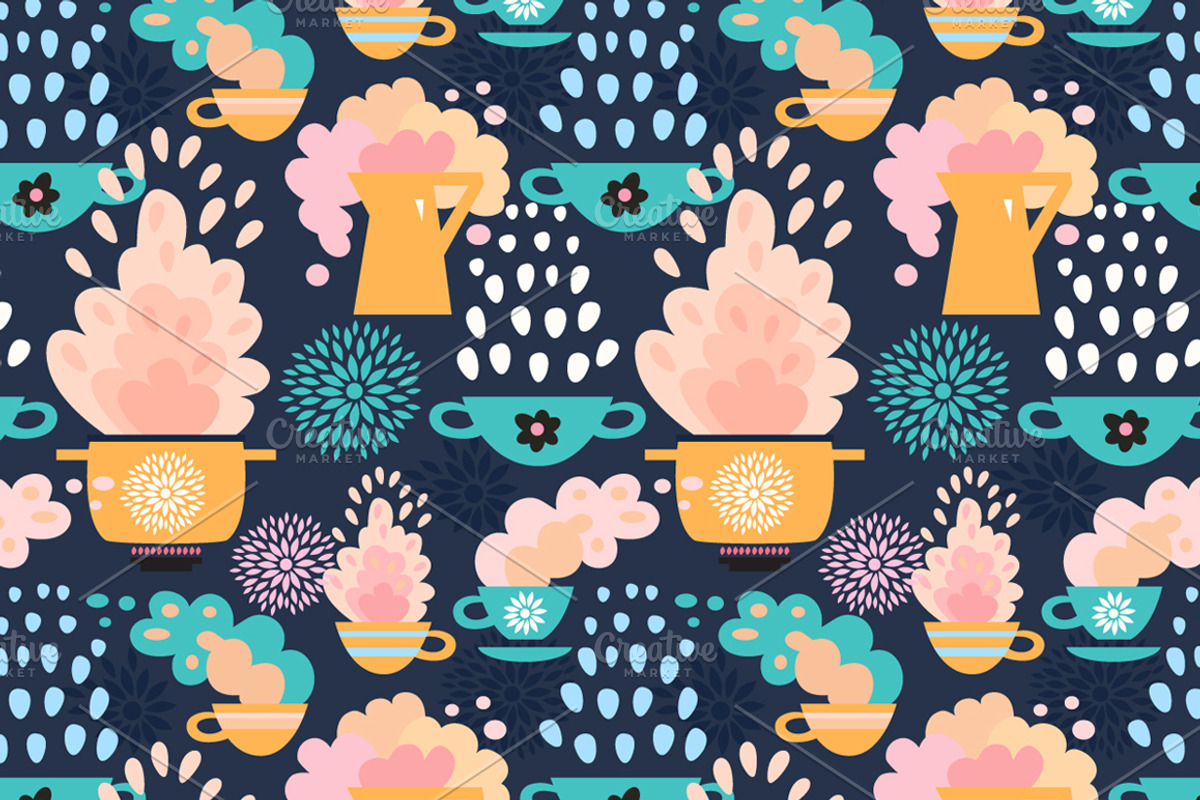 Seamless colorful patterns preview 4