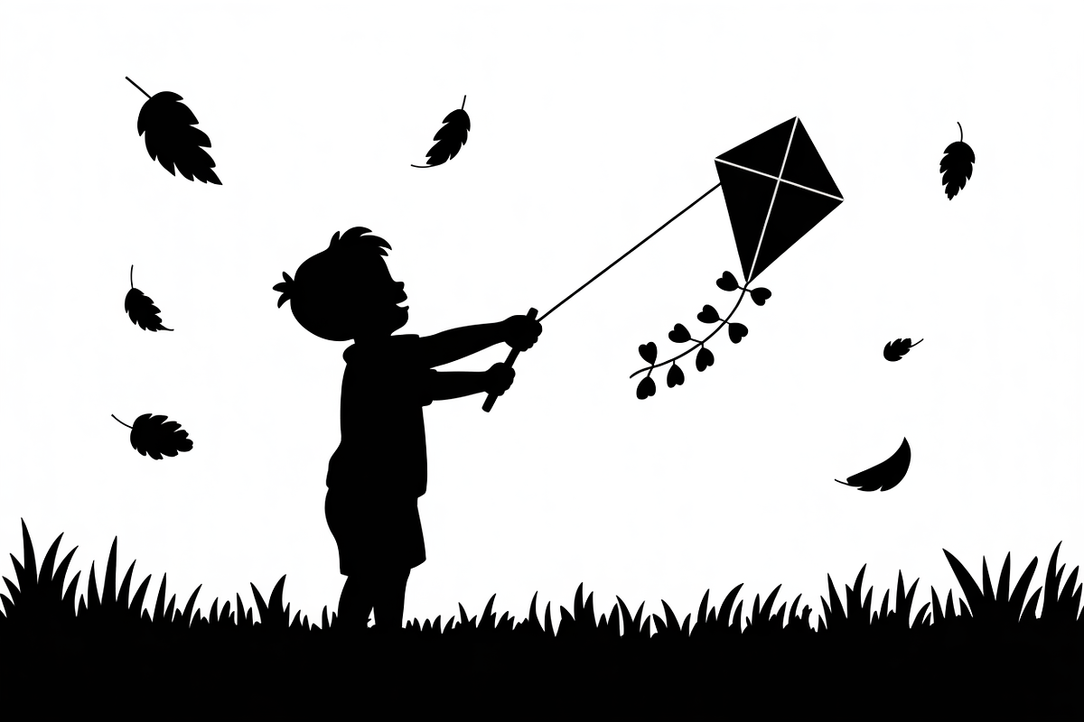 Kids Flying Kite Laser Cut Bundle, an Object Illustration by balal (Photo 11 of 11)
