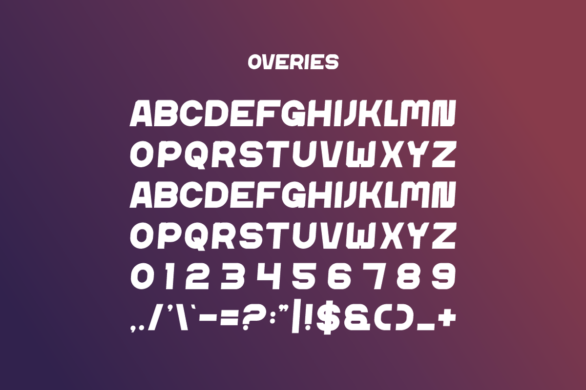 Overies - Modern Sans Font, a Sans Serif Font by Iqsiart Studio (Photo 4 of 7)