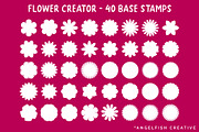 Flower Creator Procreate Brush Set, a Brush Add-On by AngelfishCreative (Thumbnail 3 of 9)