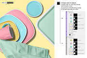 Ceramic Plates & Tray Mockup, a Household Mockup by Pret-a-Mockup (Thumbnail 6 of 9)