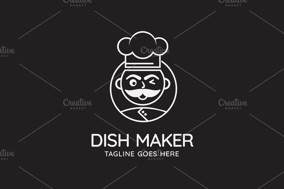 Dish Maker Logo - Chef Logo, a Branding & Logo Template by Creattlle (Photo 4 of 4)