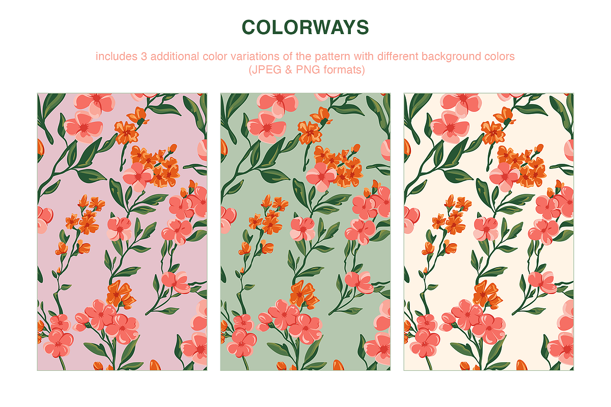 Summer Seamless Floral Pattern, a Pattern Graphic by Mariia Kovalchuk (Photo 5 of 12)