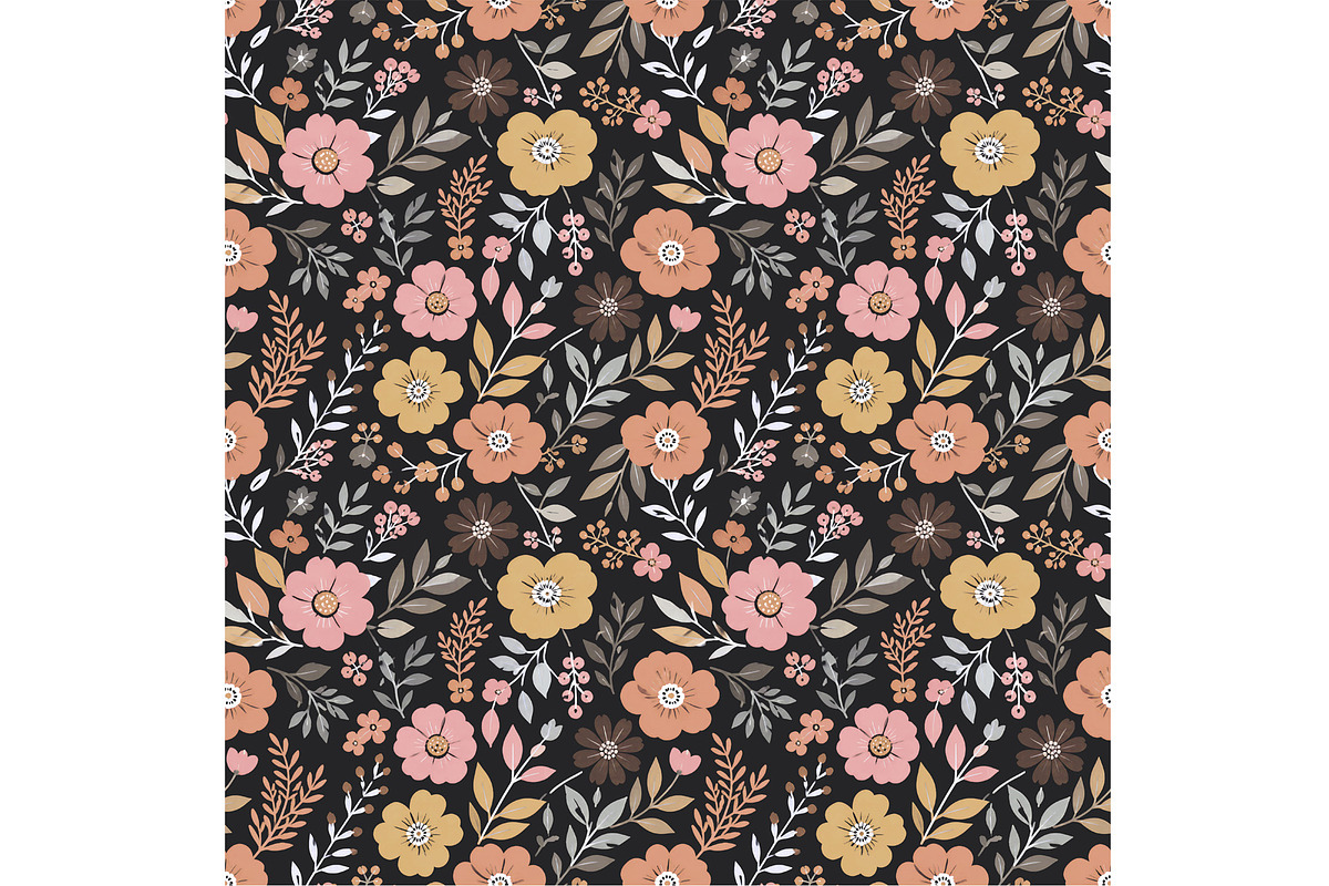 Garden Floral Seamless Pattern, a Pattern Graphic by Sharon Schwalbe (Photo 5 of 5)