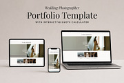 Wedding Photographer Framer Template, a Landing Page Template by vatesdesign (Thumbnail 1 of 4)