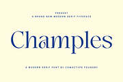 Champles A Modern Serif Typeface, a Serif Font by Comactype Foundry (Thumbnail 1 of 20)