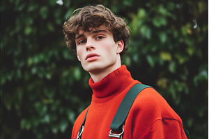 Portrait of a Young Adult with Curly, a Person Photo by Lermont51