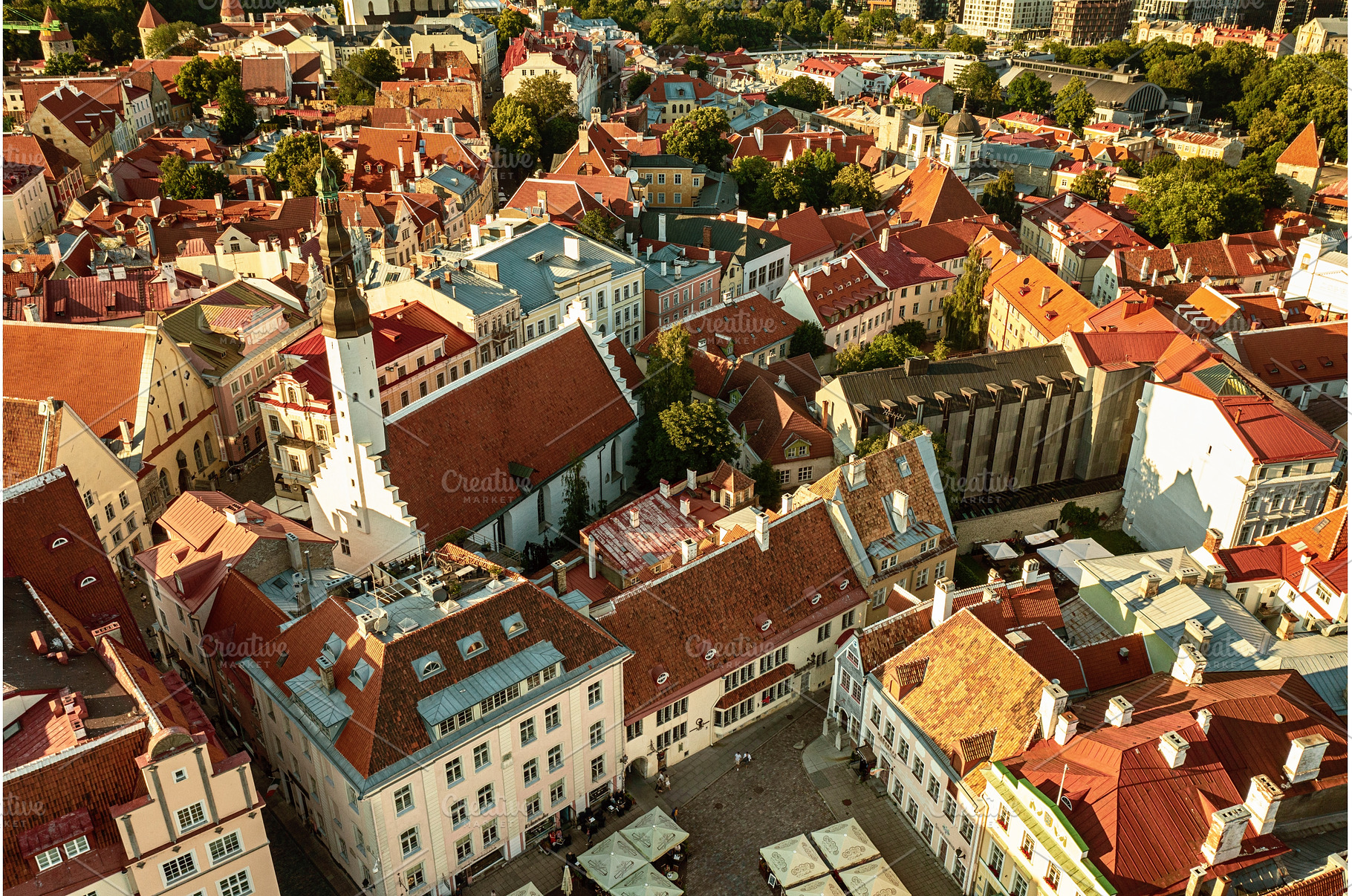 Aerial View of Tallinn, an Architecture Photo by Nature and travel