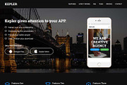 Kepler, a Bootstrap Template by romel.panahon (Thumbnail 2 of 4)