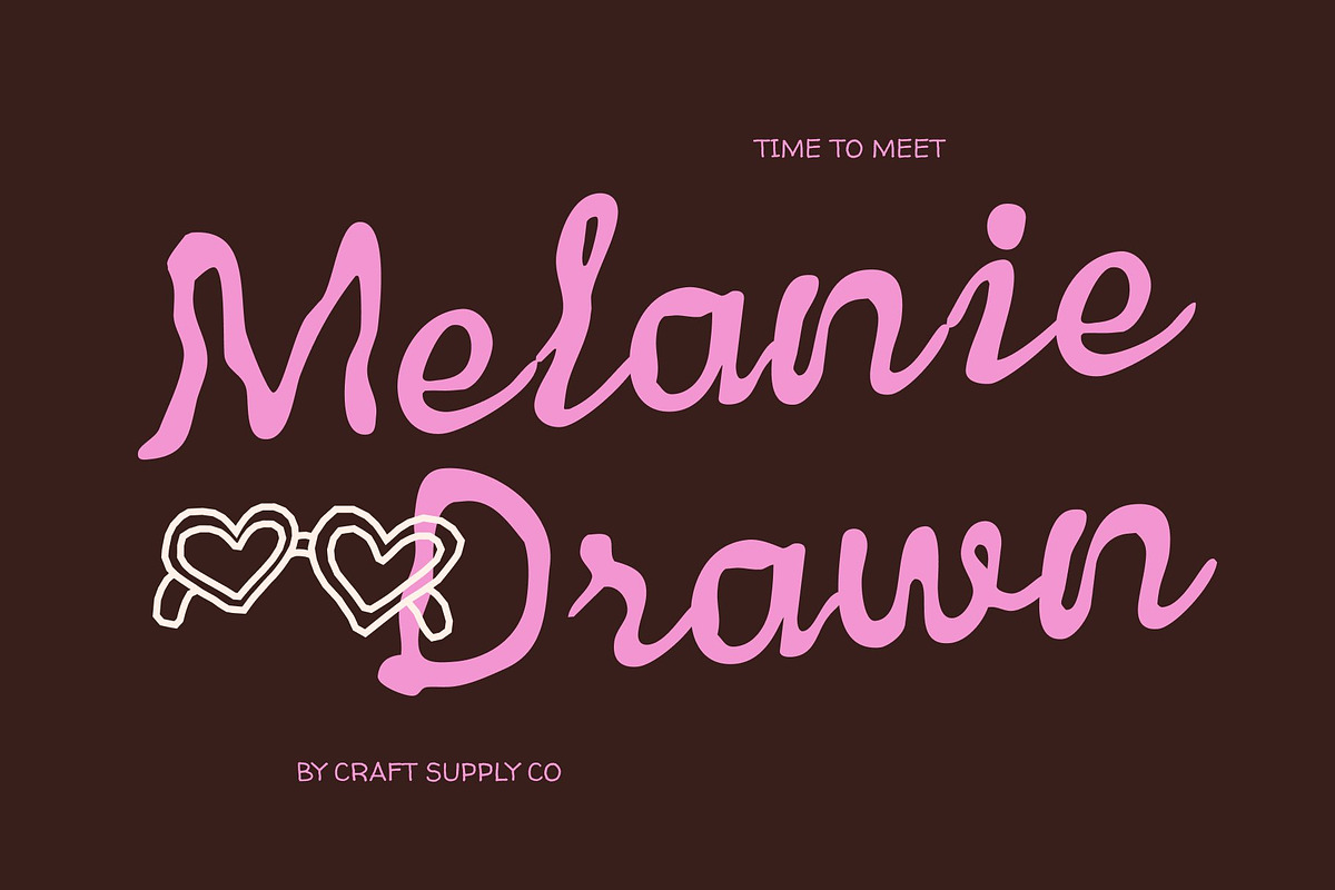 CS Melanie Drawn, a Script Font by Craft Supply Co. (Photo 1 of 8)