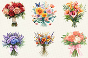 Wedding Flower Bouquet Clipart, an Illustration by OK Design (Thumbnail 5 of 5)