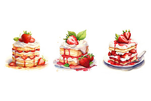 dessert strawberry shortcake ai, an Animal Photo by pikepicture