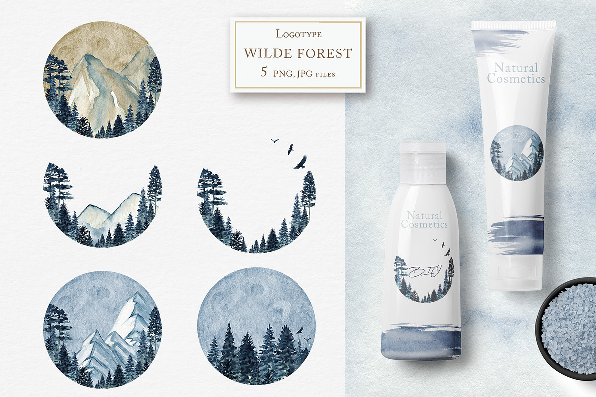 Winter Forest Mountain Gold, an Object Graphic by svetlanaARTdreams (Photo 8 of 16)