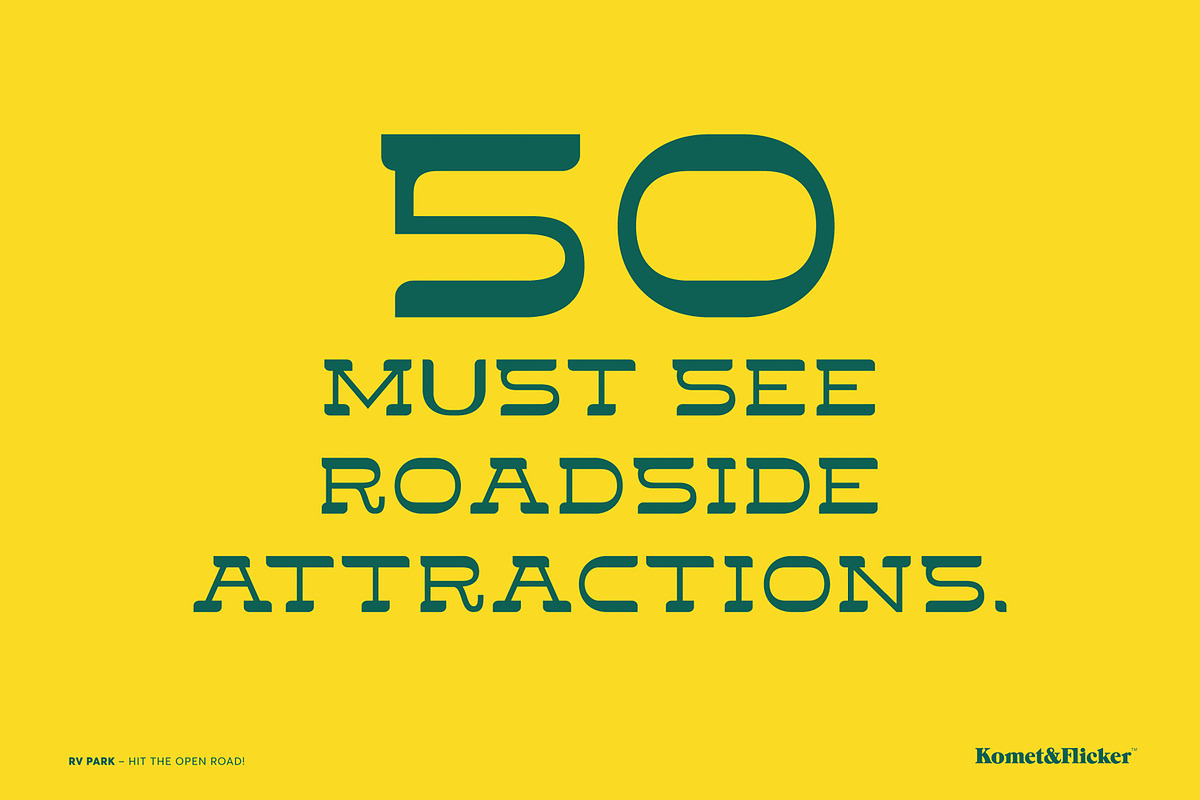 RV Park - Hit the Open Road!, a Slab Serif Font by Komet & Flicker (Photo 6 of 14)