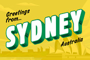 Greetings From Font, a Sans Serif Font by Loudoun Design Co. (Thumbnail 4 of 6)